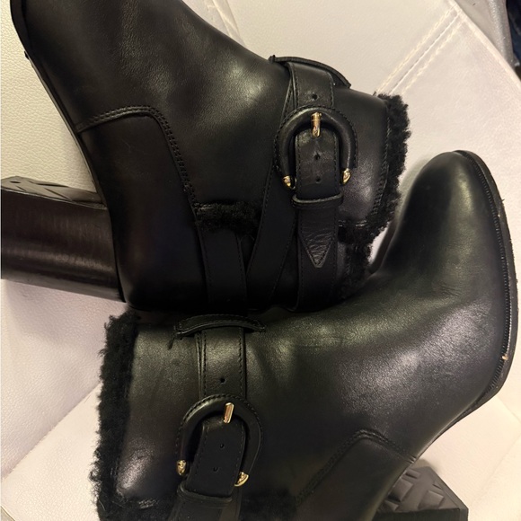 BURBERRY black leather booties 🔥🔥🔥 - Picture 13 of 15